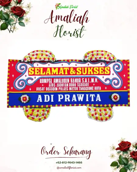 Papan Bunga Ucapan Selamat Gedung Wedding Bekasi