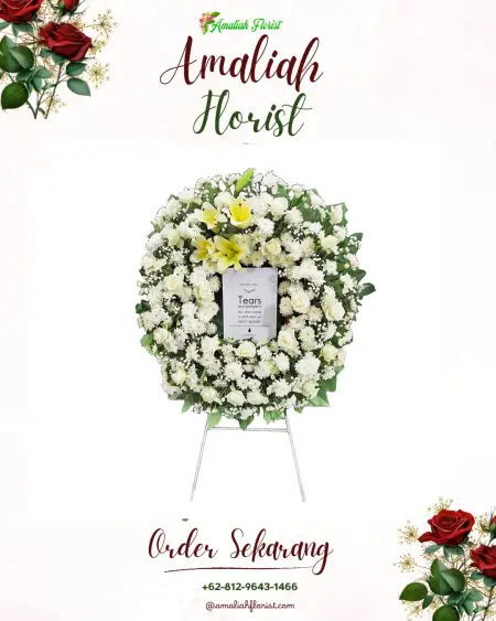 Krans Bunga Duka Gedung Wedding Bekasi
