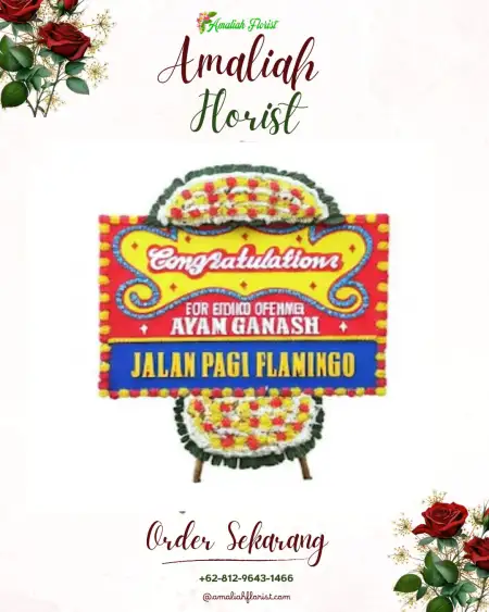 Sewa Papan Bunga Gedung Wedding Bekasi